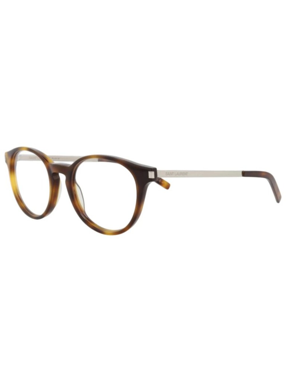 New Saint Laurent Women's Eyeglasses Round Oval Acetate Frame Unisex Havana
